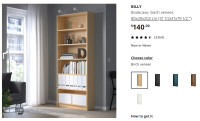 Ikea Billy Bookcases 79" height