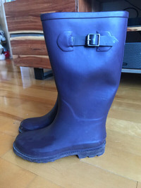 Bottes de pluie adulte mauves / Purple adult rainboots