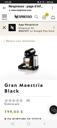 Machine à Café Nespresso