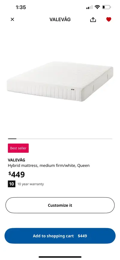 ikea queen size mattress, View more
