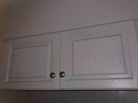 Kitchen & bathroom cabinet doors with hinges and knobs 