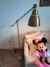 FOR SALE - Floor/reading lamp, brass color - Fantastic Condition