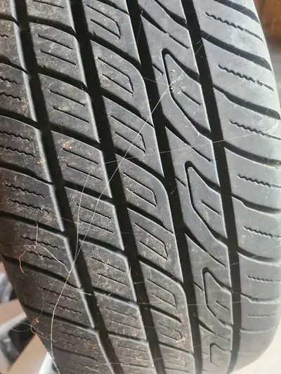 4 in very good shape Toyota Camry OE rims and tires and lug nuts with TPMs. 205-65-16 Toyo tires.