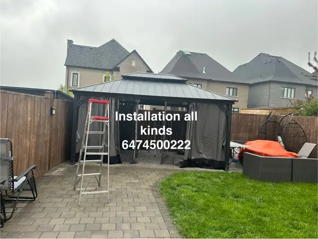 assembly of gazebo in Patio & Garden Furniture in Markham / York Region - Image 8