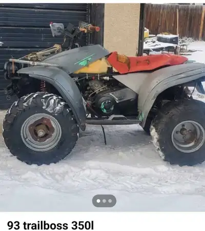 Needs tlc Needs starter and solenoid and pull start as far as I know Everything is there just Don't...
