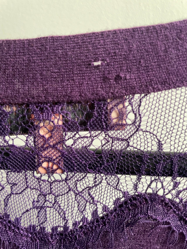 Juicy Couture purple with lace sweater in Women's - Tops & Outerwear in Ottawa - Image 4