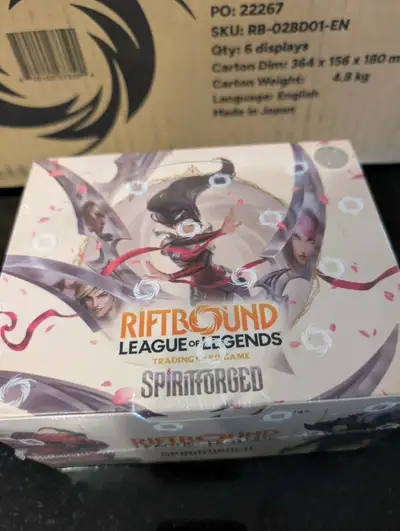 Riftbound Spiritforged Booster Boxes & Booster Cases SEALED, View more