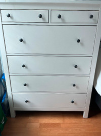 Ikea HEMNES 6-drawer chest, white stain