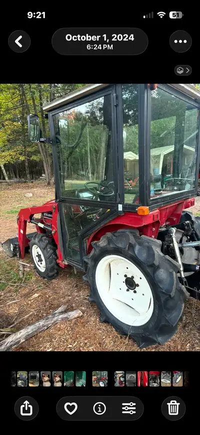 1994 Mitsubishi Mtx 245 tractor for sale - 24.5 hp - 4x4 w/ diff lock - 1001 hours - Power steering...