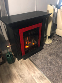 Electric fireplace with fan