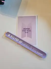 BTS CALGARY Pop Up Store Snap Wrist Band And Post Card