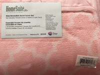 HomeSuite Mink Reversible Duvet Cover Set ($60)