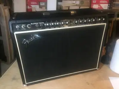 1976 Fender 180 Watt Supertwin Guitar Amplifier All Tube, View more