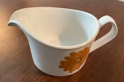 MCM JOHNSON BROTHERS Orange Chrysanthemum Gravy Boat, View more