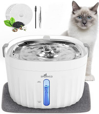 ULTRA QUIET STAINLESS STEEL CAT/DOG WATER FOUNTAIN