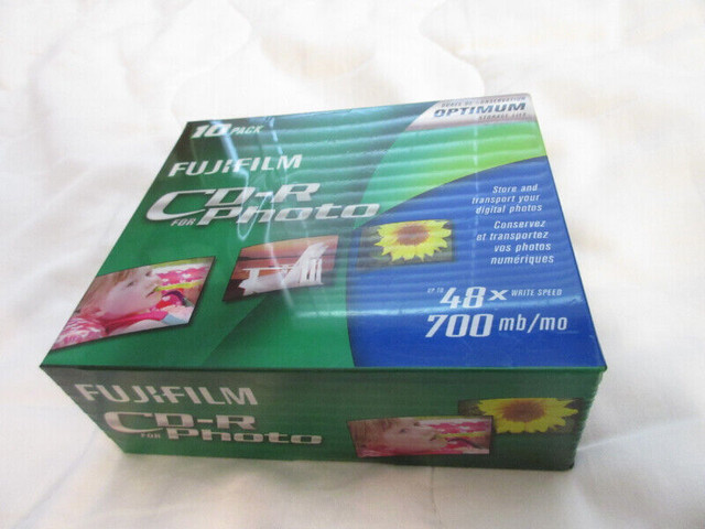 new CD-R for photo Fujifilm 10 pack 700mb 48x in CDs, DVDs & Blu-ray in Timmins - Image 2