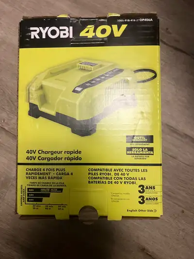 Ryobi 40V Charger, View more