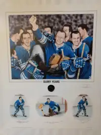 Toronto Maple Leafs Limited edition Print ( Glory Years) signed