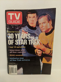 TV GUIDE-STAR TREK CANADIAN EDITION, 30 YEARS, KIRK SPOCK, 1996