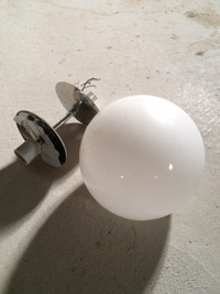 7.5" Frosted Glass Globe Lamp Shades Replacement X2