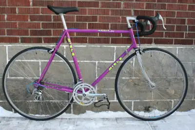 Vintage Miele Large Size Classic Road Racing Bicycle in Purple!, View more