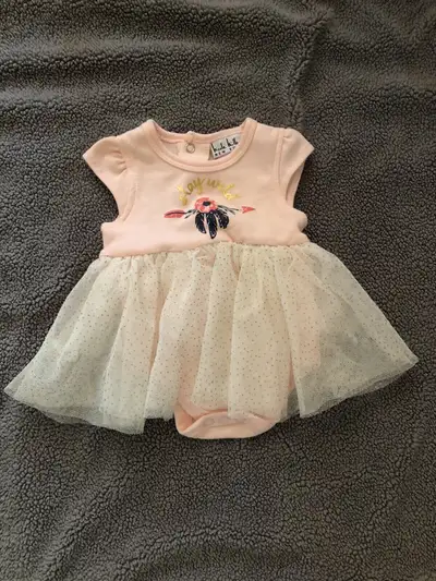 Baby girl tutu onesie, 0-3 months, View more