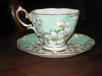 ROYAL ALBERT FOOTED CUP & SAUCER (LOCATION PORT DOVER)