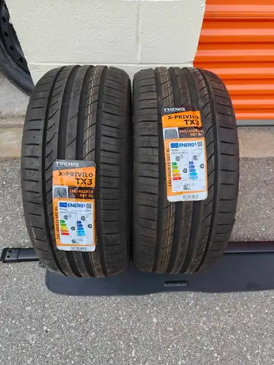 2 tires only, brand new tires, never used. Details on photos. Call or text if interested. Local pick...