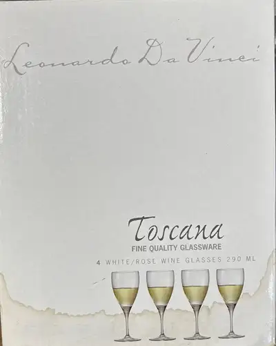 TOSSCANA White/Rose Wine Glasses Set, View more