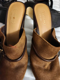Brown leather Coach shoes a
