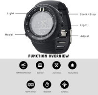 Men's Digital Sports Watch Waterproof Tactical Watch