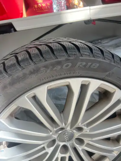 Offering a set of used Audi winter tires and Rims bought at Audi Vaughan dealership , size 245/40 R1...