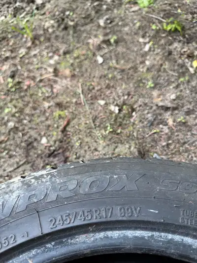 I'm selling two Winter i*Pike RS winter tire, size 245/45R17 99V, perfect for providing excellent gr...