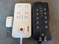 Surge protectors / power bars with USB and remote control