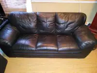 Real learher couch delivery available