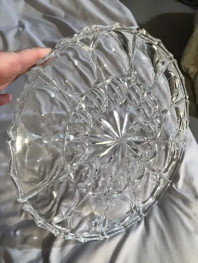 Crystal / glass platter , View more