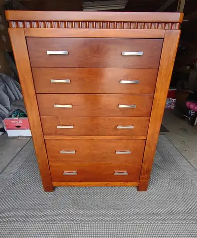 TALL MODERN DRESSER IN GOOD SHAPE , View more