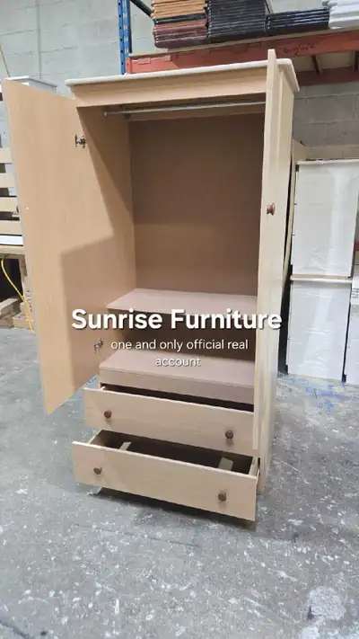 2 door wooden wardrobe new wardrobe cupboard closet new, View more