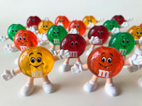 18 Vintage M & Ms Candy Christmas Tree Light Covers Cake Toppers