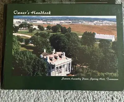 1998 Saturn owners manual Hard cover $5