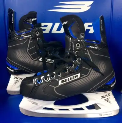 Bauer Nexus N7000 Ice Hockey Skates - Senior 9D Great shape ready to skate!!(sharpened) like new! cl...