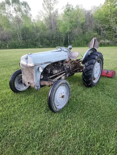 Ford 9n with high/low ( 6 speed Sherman auxiliary transmission). Only used in winter for snow plowin...