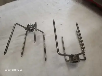 New stainless rotisserie forks, View more