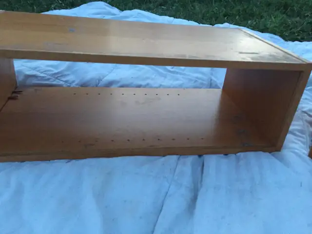 Two small shelving units for $ 5 each .  I have lots here! in Bookcases & Shelving Units in St. Albert - Image 3