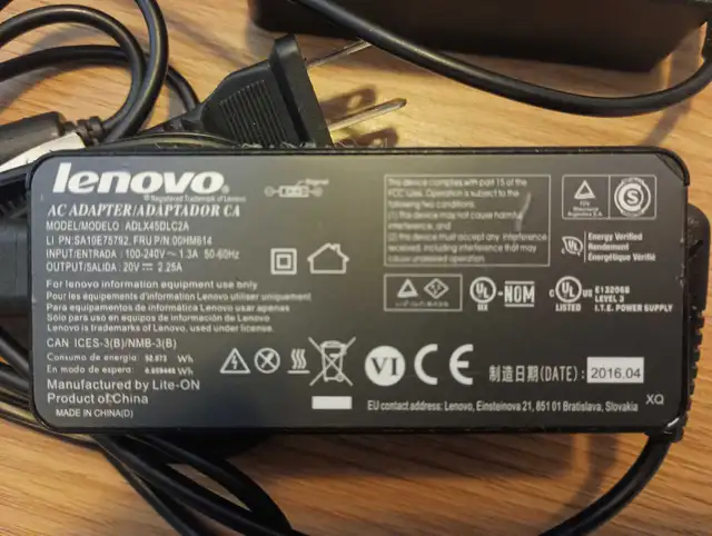 Two Lenovo Thinkpad 45W 90W ORIGINAL adapter power cord in Laptop Accessories in Mississauga / Peel Region - Image 5