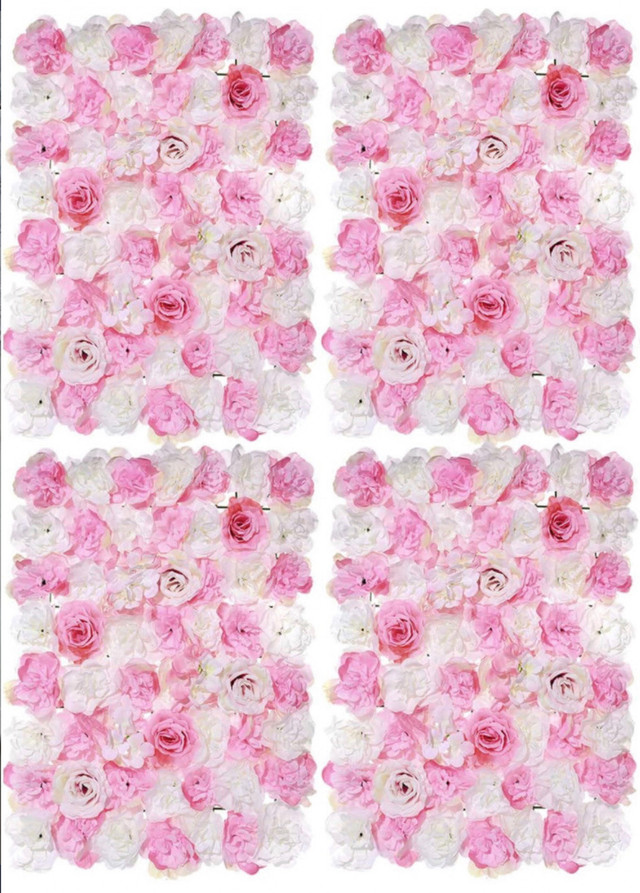 Artificial Flower Wall Background, Flower Wall Panel 3D in Holiday, Event & Seasonal in London - Image 2