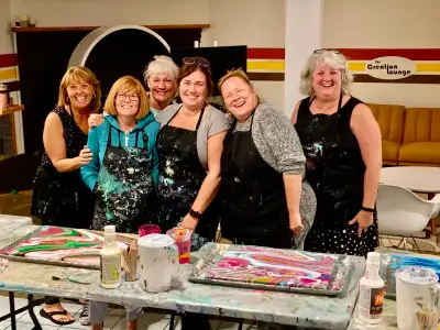 Fluid Art Class - Thurs April 23rd/ 6:30pm, View more
