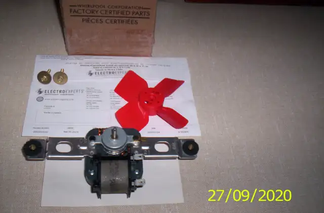 Ventilateur Refrigérateur Whirlpool 482731 Evaporator Fan Motor. in Refrigerators in Longueuil / South Shore - Image 6
