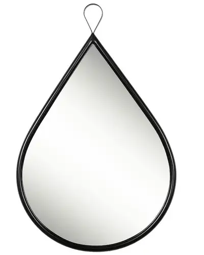 Black Teardrop Wall Mirror with Metal Frame RUIDOZ ($35 to $25), View more