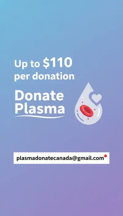 Up to $110 per donation. Donate Plasma, View more